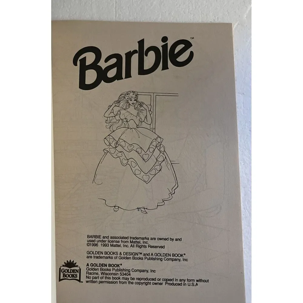 Hallmark 1996 Holiday Barbie Vintage‎ Coloring & Activity Book - NEVER USED